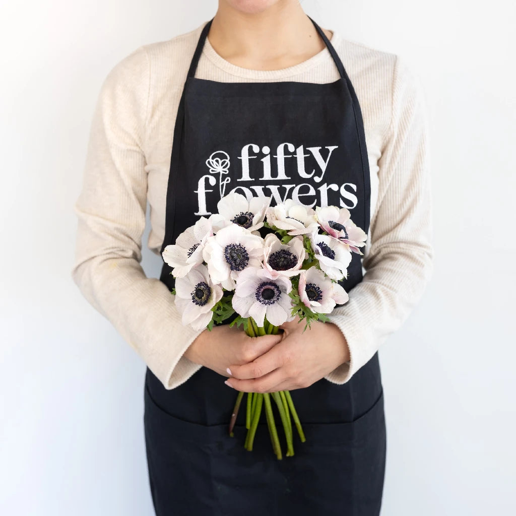 Wholesale Blush White Anemone Flowers - Bulk Artificial Silk Flowers for Wedding Bouquets, Home Decor, and Floral Arrangements