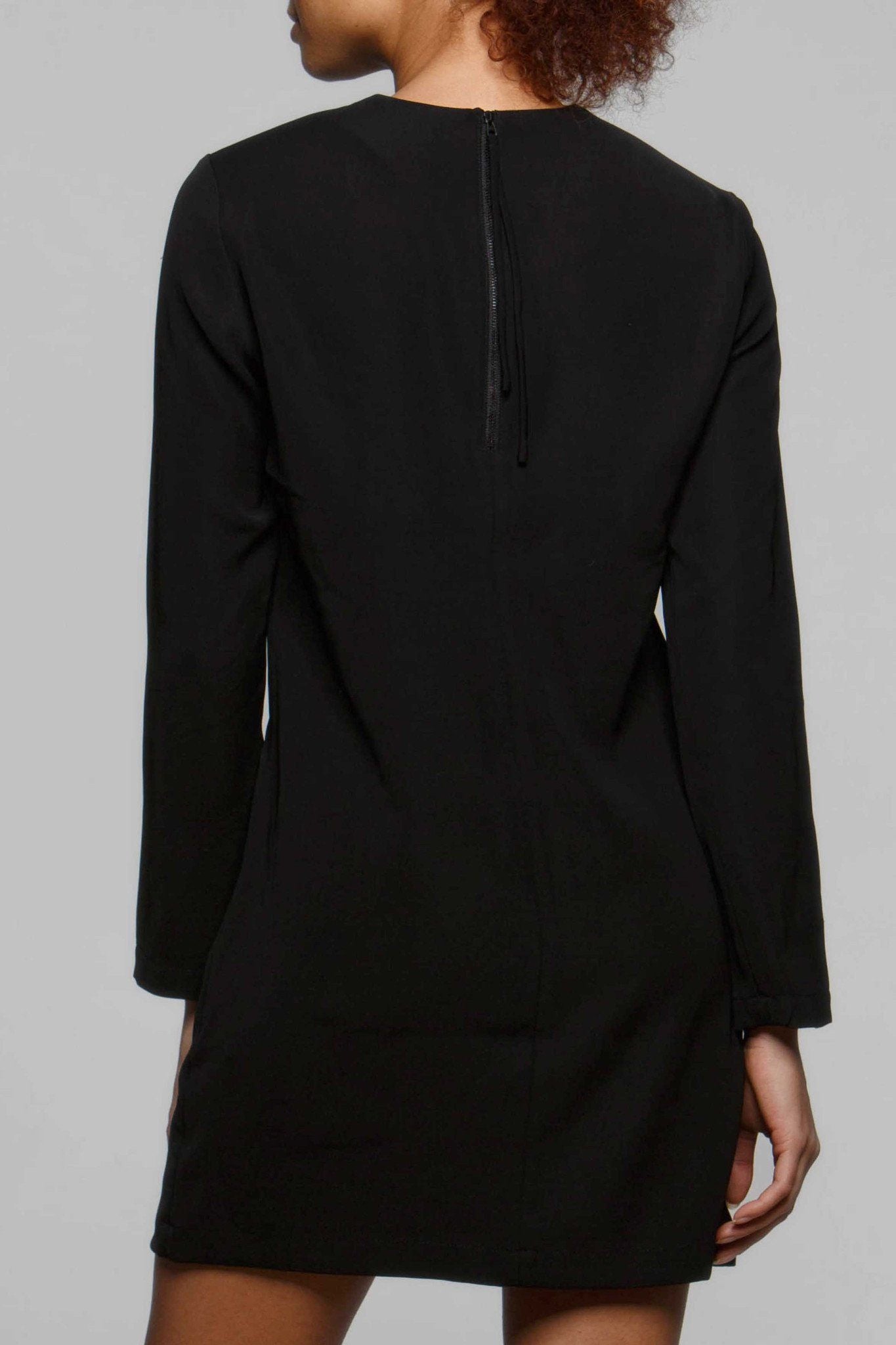 Elegant Audrey Long Sleeve Dress for Women | Flowy Midi Dress with Ruffles | Perfect for Office, Date Night & Special Occasions