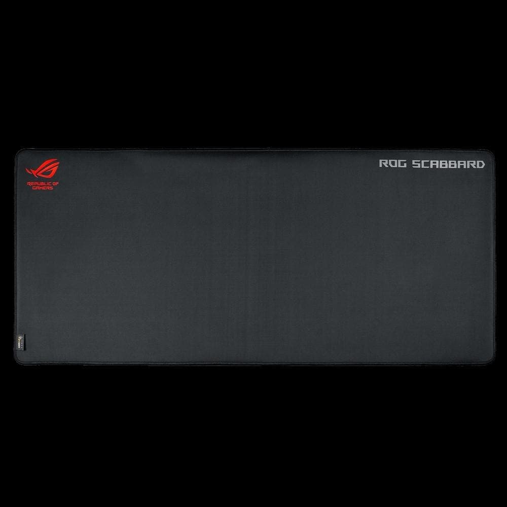 ASUS ROG SCABBARD Large Gaming Mouse Pad - XXL Extended Non-Slip Rubber Base Mousepad for PC, Laptop, Mac - Perfect for FPS, MOBA, and Office Work