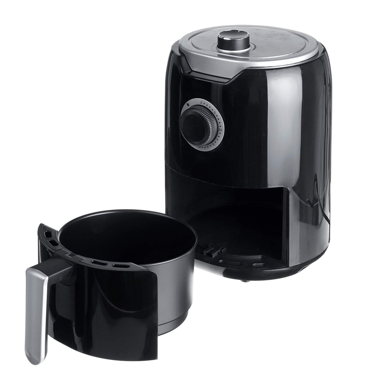 1000W 2L Electric Deep Fryer & Air Fryer Combo with Timer & Temperature Control - Healthy Oil-Free Cooking for Home Kitchen - Perfect for Frying Chicken, French Fries, and Snacks