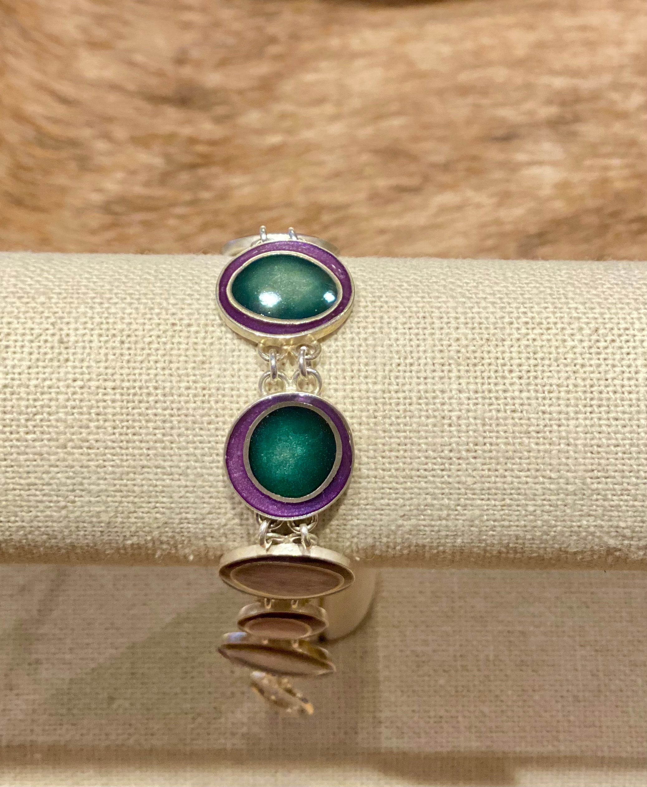 Vintage Enamel Pendant Necklace - Handcrafted Jewelry for Women, Unique Gift for Her - Perfect for Parties, Weddings & Everyday Wear