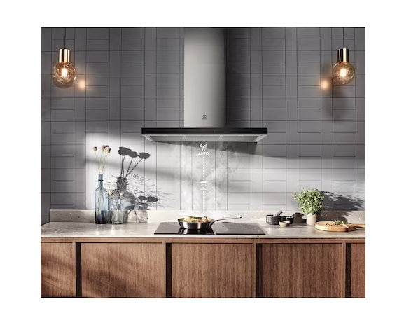 Electrolux ECT9744H 90cm UltimateTaste 700 Stainless Steel Chimney Extractor Hood - Powerful Kitchen Ventilation for Smoke & Odor Removal - Perfect for Modern Home Cooking & Grilling