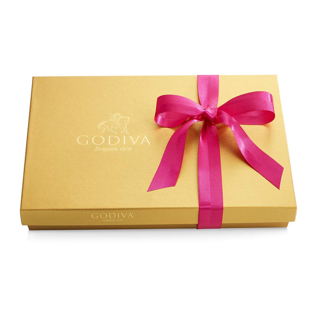 Godiva Chocolatier Spring Gold Gift Box - 36 Piece Assorted Premium Chocolates | Luxury Chocolate Gift for Easter, Mother's Day & Special Occasions