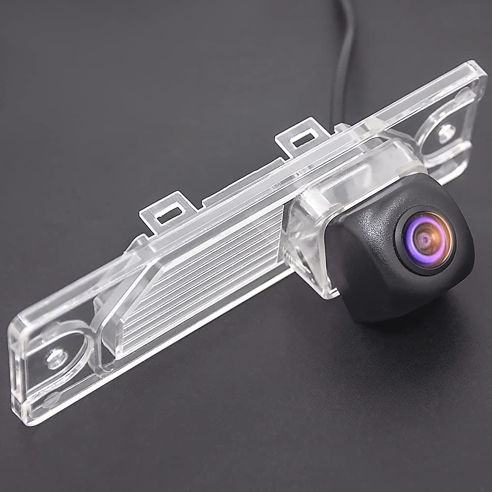 Renault Koleos LED License Plate Backup Camera 2007-2014 - HD Fisheye Reverse Parking Aid for Night Vision & Safety - Perfect for Tight Parking Spots & Low Visibility Conditions