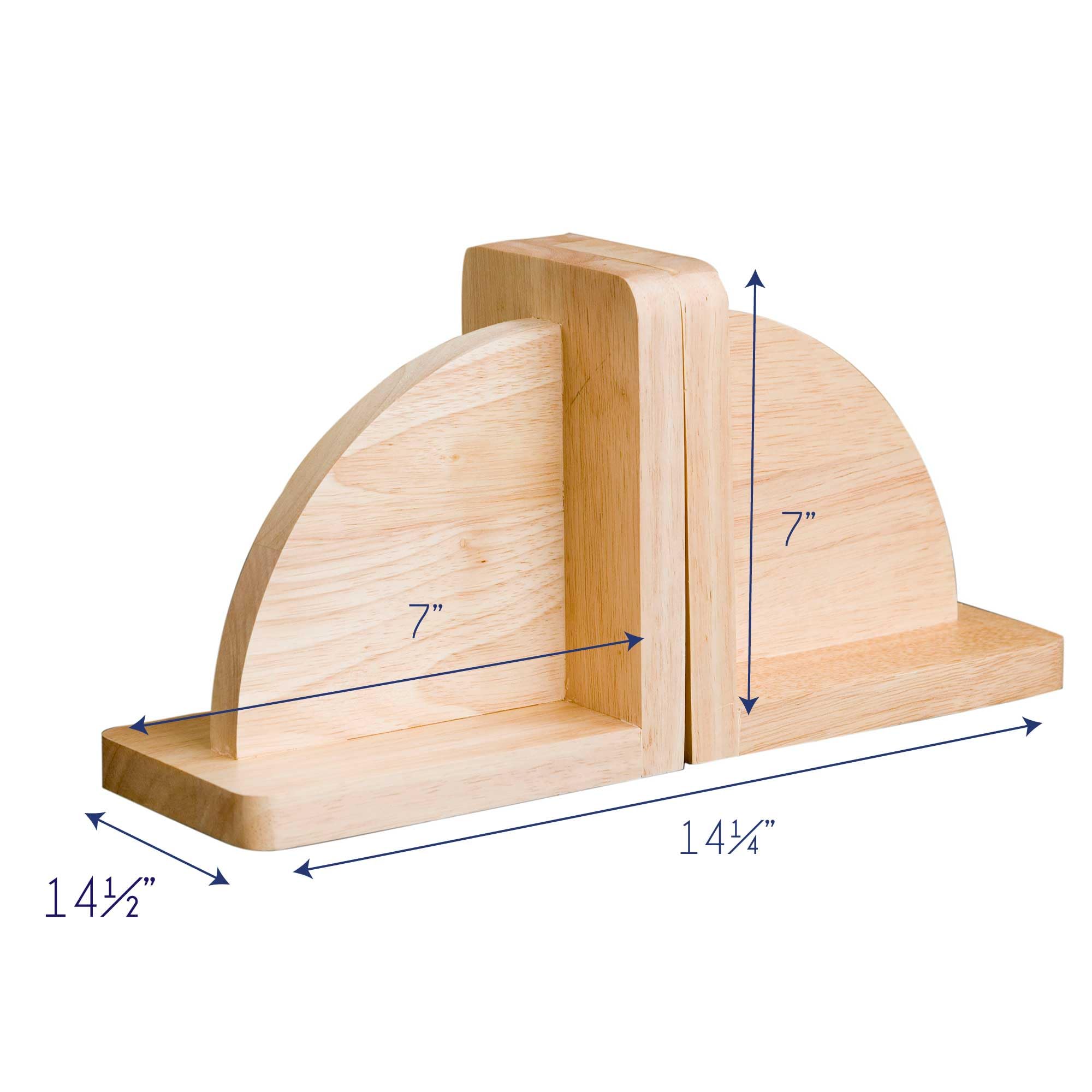 Personalized Wood Bookends with Gradient Mountain Design - Custom Name Engraved for Nursery, Office & Desk Decor - Perfect for Gifts, Bookshelves & Home Organization
