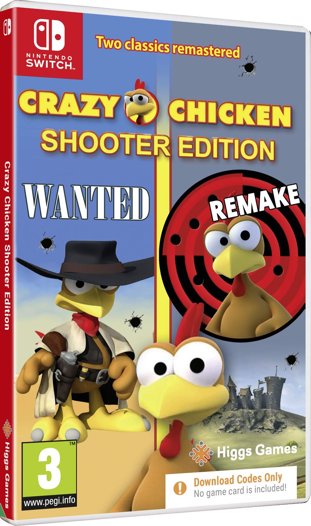 Crazy Chicken Shooter Edition - Nintendo Switch Game | Fun Arcade Shooting Experience for Family & Party Gaming
