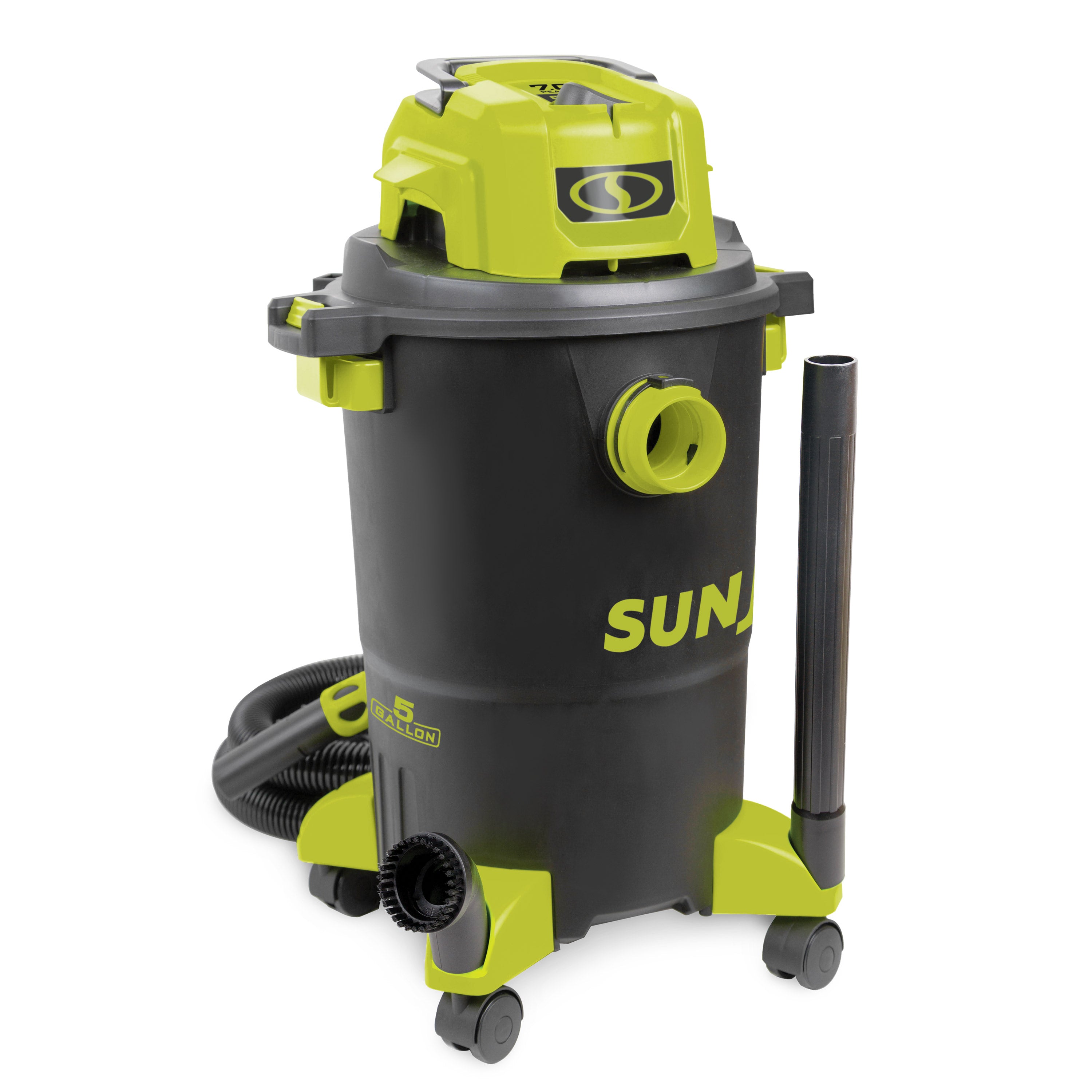 Sun Joe SWD5000 HEPA Filtration Wet/Dry Shop Vacuum Cleaner - 5 Gallon, 1200W, 7.0 Peak HP with Cleaning Attachments | Ideal for Home Cleaning, Workshop Dust Removal, Pet Hair Pickup & Auto Detailing