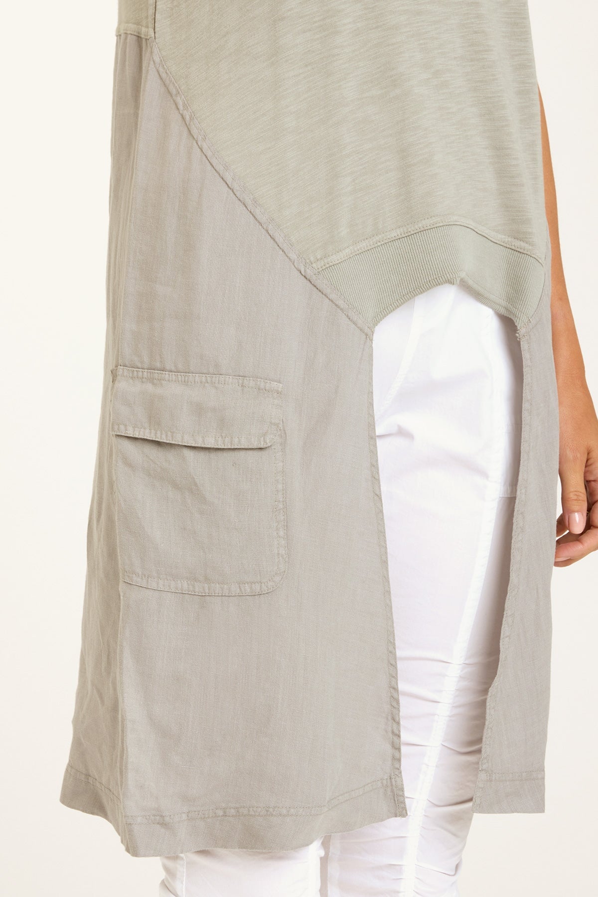 Finton Women's High Low Tank Top - Trendy Asymmetrical Hem Casual & Workout Shirt for Yoga, Gym, and Everyday Wear