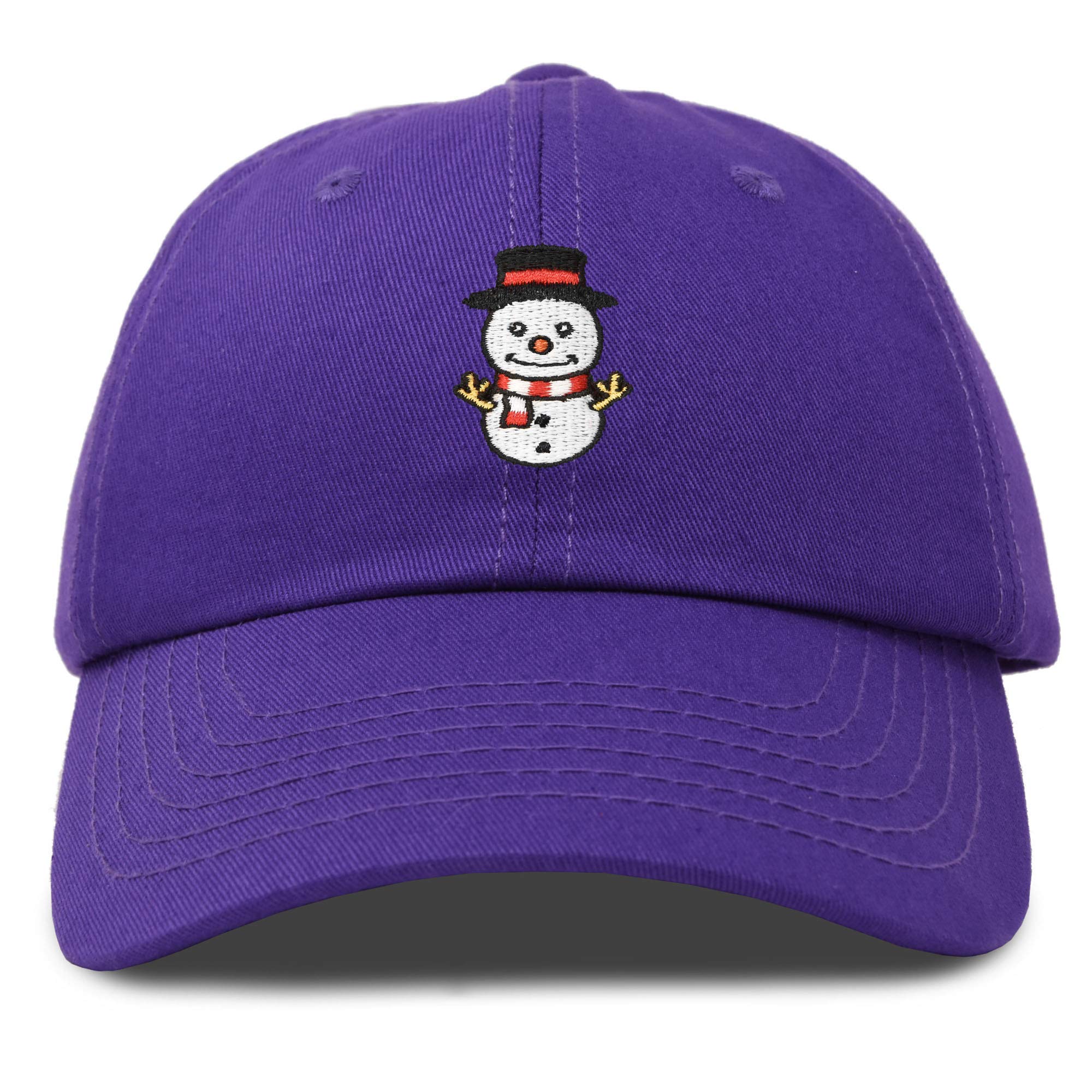 DALIX Cute Snowman Hat for Women - Winter Baseball Cap with Embroidery - Perfect for Christmas, Holiday Parties & Outdoor Activities