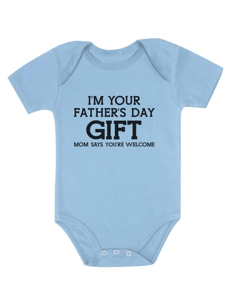 Funny 'I'm Your Father's Day Gift' Baby Bodysuit - Cute New Dad Outfit for Baby Boys & Girls | Perfect First Time Dad Gift & Infant Clothing for Special Occasions