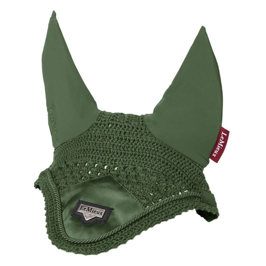 LeMieux Loire Satin Fly Hood for Horses - Breathable & UV Protective Fly Mask - Perfect for Riding, Training & Pasture Use