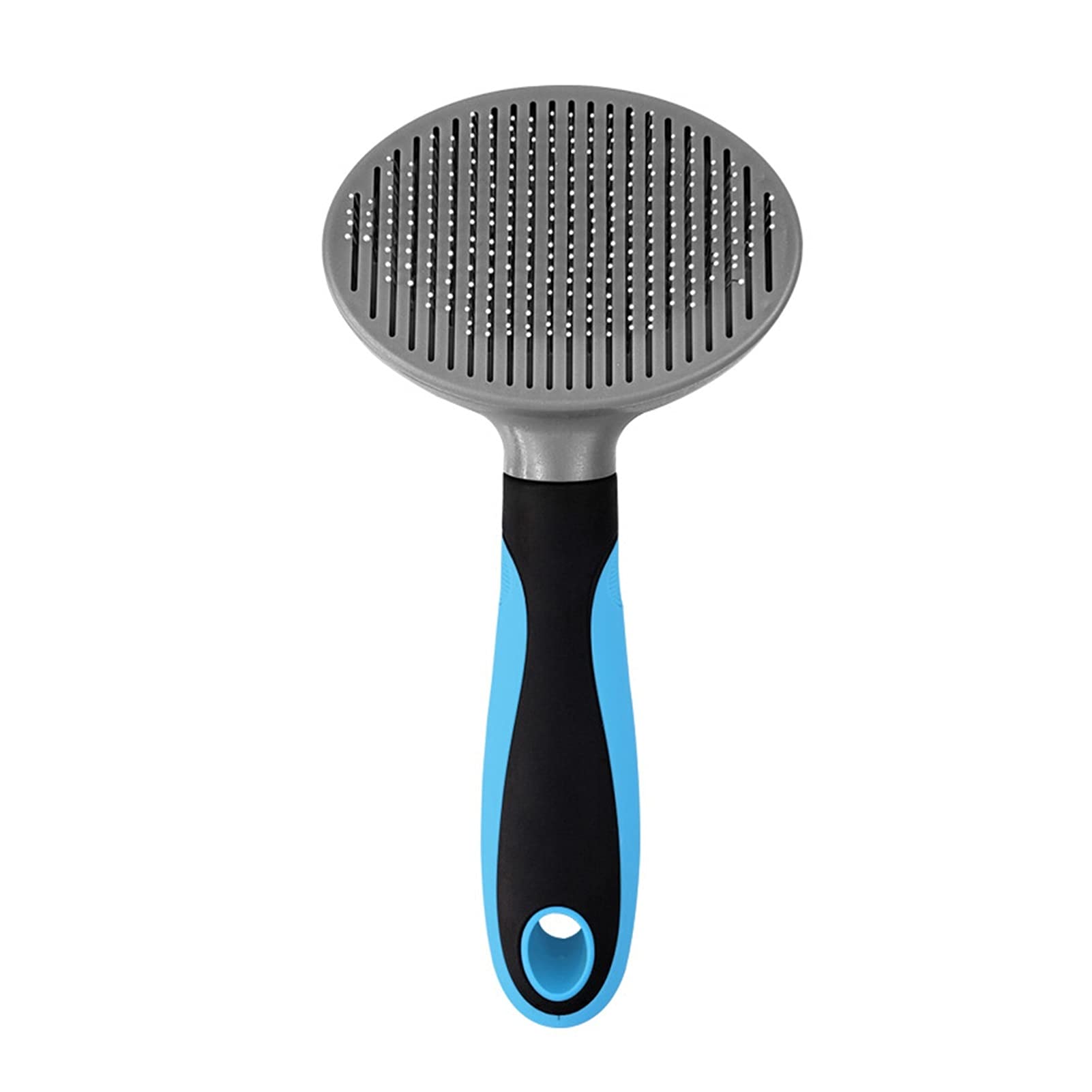 Self-Cleaning Pet Grooming Brush for Dogs & Cats - Blue - Home Grooming Essential