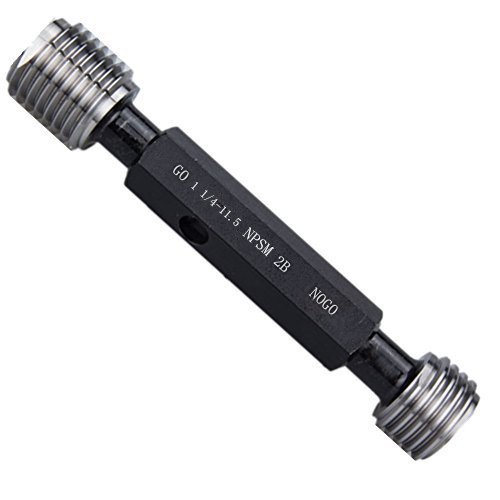 1 1/4-11.5 NPSM Thread Plug Gauge - 2B GO/NOGO - 100% Calibrated - NPSM 1 1/4