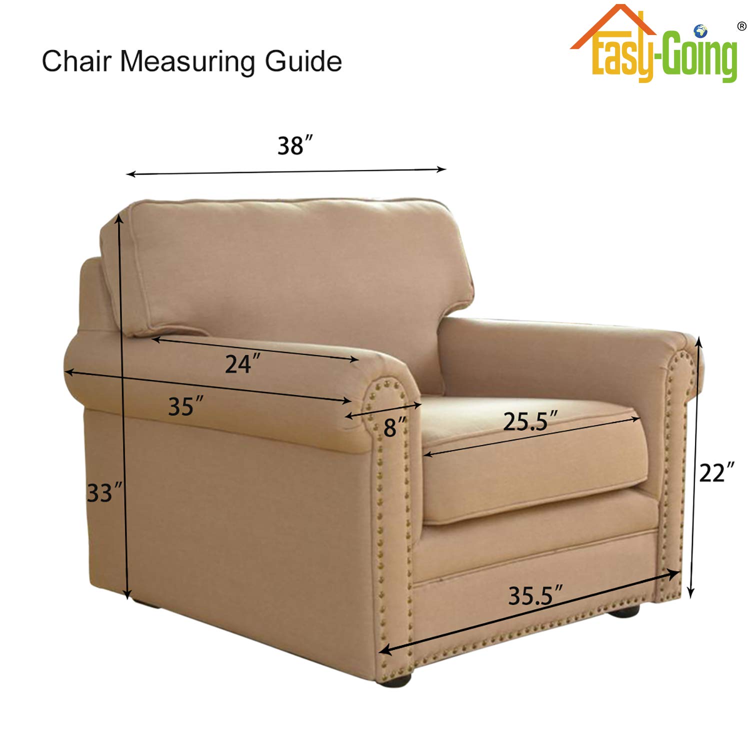 Stretch Sofa Slipcover - 1-Piece Elastic Furniture Protector for Couches & Chairs - Soft Spandex Jacquard Fabric with Small Checks - Dark Green - Perfect for Kids & Pets - Ideal for Living Room, Bedroom, and Home Decor Protection