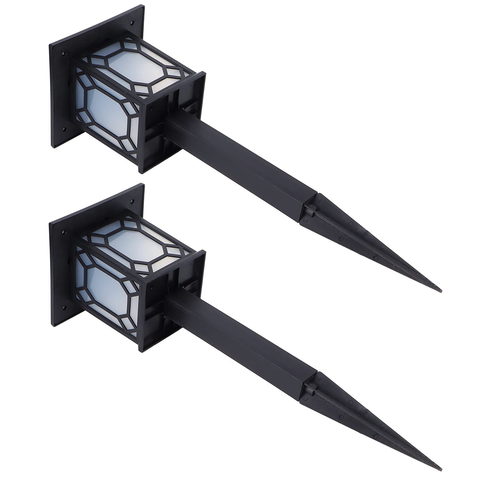 **Solar Pathway Lights Outdoor - 2 Pack LED Solar Powered Garden Lights for Walkway, Patio, Yard & Lawn Decoration | Weatherproof & Auto On/Off**    *(Perfect for illuminating garden paths, driveways, and outdoor decor while saving energy!)*