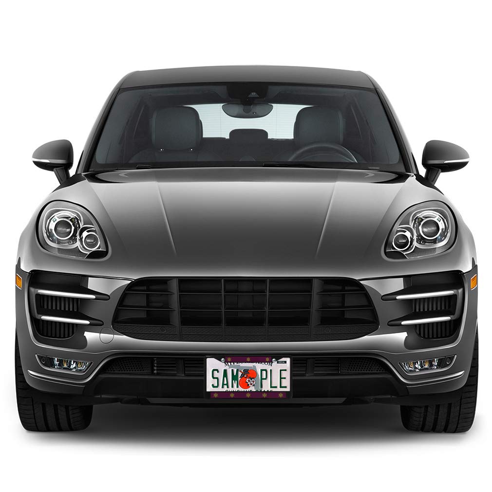 Premium Metal Jewish License Plate Frame - Weatherproof Chrome Car Accessory with 2 Solid Holes | Durable Auto Decoration for Hanukkah & Jewish Pride | Perfect for Cars, Trucks & SUVs