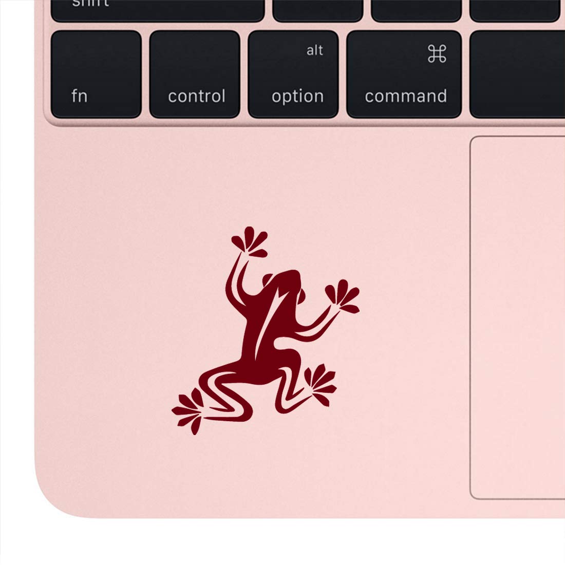 Premium Waterproof Vinyl Frog Decal Stickers (Set of 2) - Burgundy Animal Sandra Design for Laptop, Phone, Helmet, Car Window, Bumper, Mug, Cup, Door & Wall Decoration - Perfect for DIY Home Decor, Office Accessories & Personalized Gifts
