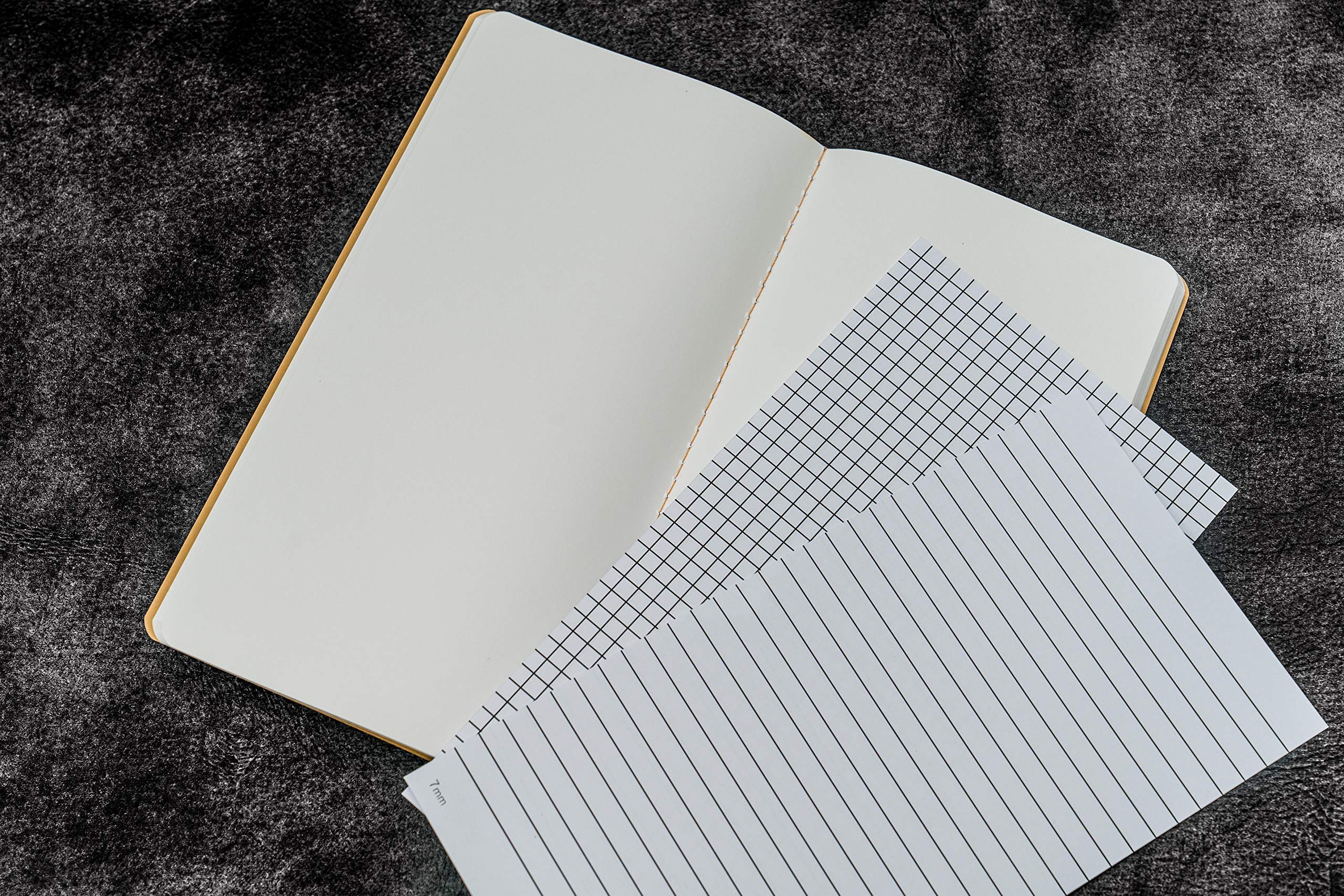 Premium Tomoe River 52gsm Blank Notebook Refills - Fountain Pen Friendly Paper - Set of 3 Regular Size Inserts for Traveler's Journal | Perfect for Journaling, Sketching & Daily Planning