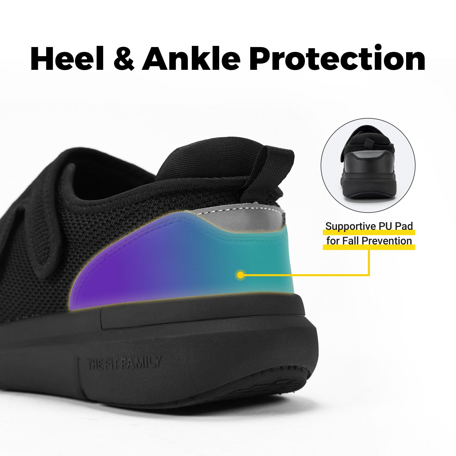 FitVille Diabetic Shoes for Men - Extra Wide Width XX-Wide Orthopedic Slip-On Sneakers with Adjustable Closure, Arch Support & Cushioning - Therapeutic Walking Shoes for Swollen Feet - Ideal for Daily Wear, Elderly Care & Diabetic Foot Comfort