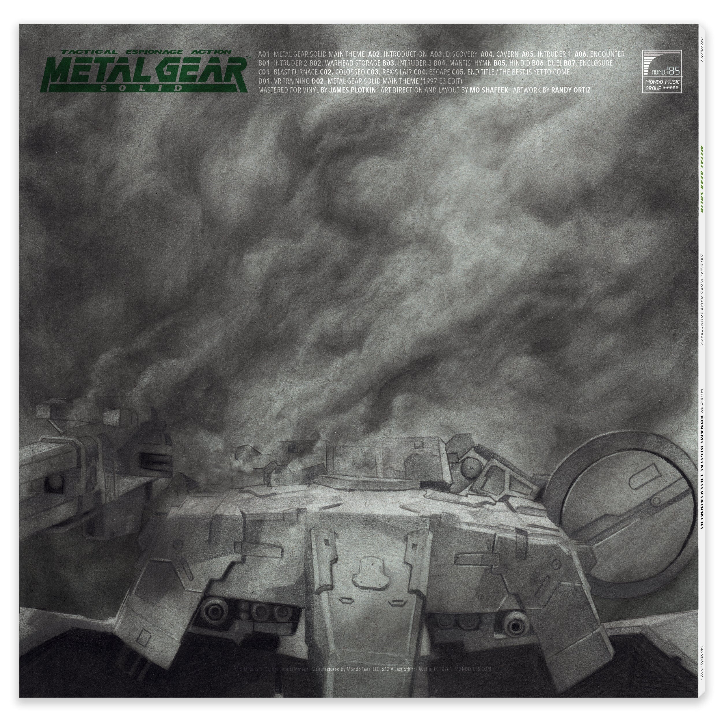 Metal Gear Solid Original Video Game Soundtrack 2XLP Vinyl Record - Limited Edition Collector's Item for Gaming Enthusiasts & Music Lovers - Perfect for Gaming Sessions, Movie Nights & Retro Music Collections