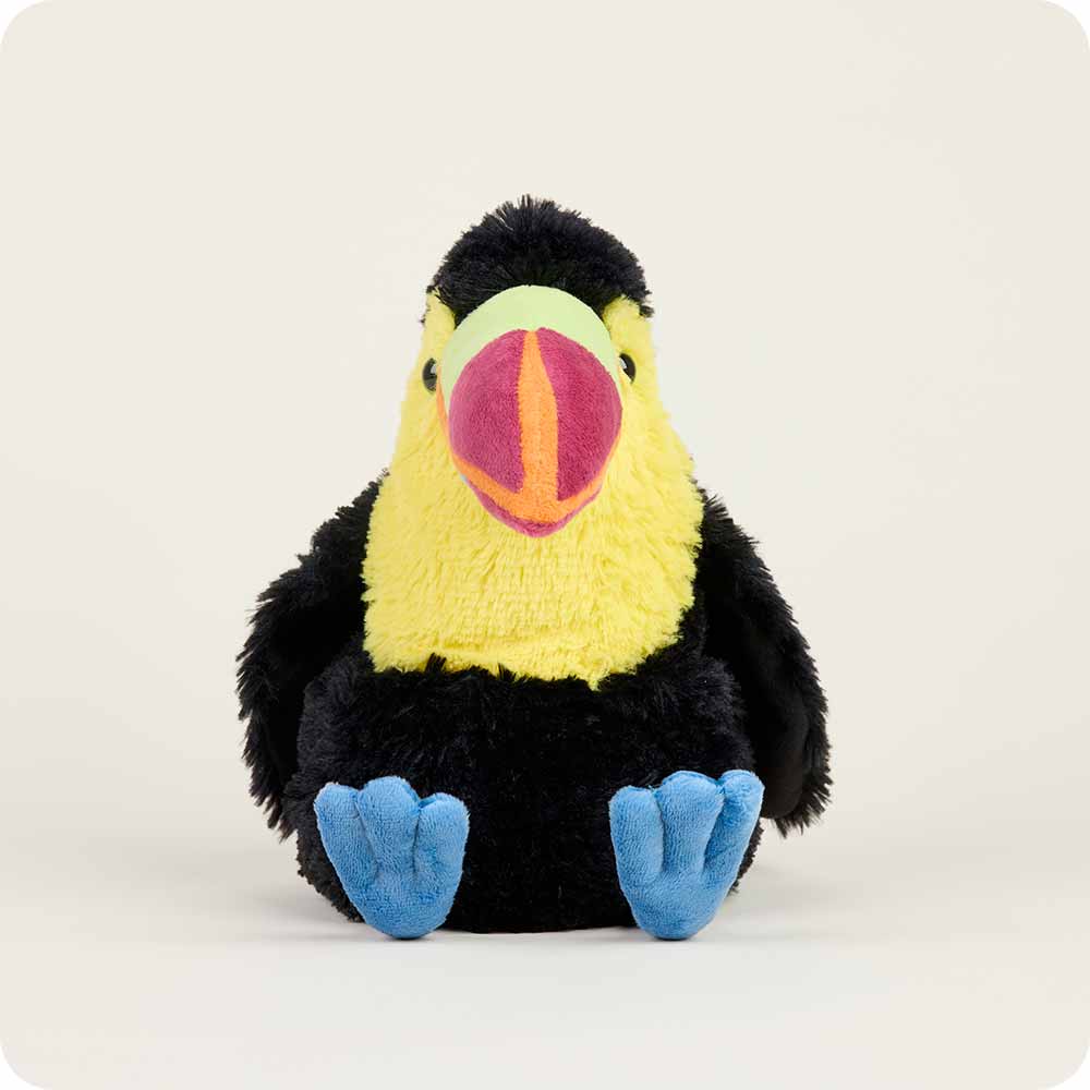 Toucan Warmies Plush Stuffed Animal - Microwaveable Heating Pad for Kids & Adults - Soft & Cozy Comfort Toy for Stress Relief, Anxiety, and Pain Relief - Perfect for Bedtime, Relaxation, and Cold Weather Comfort