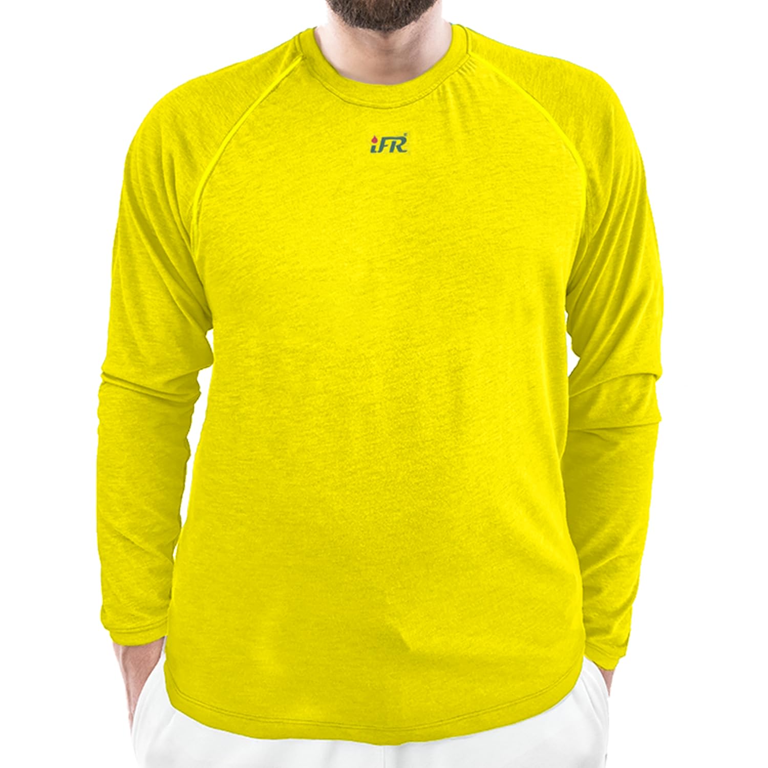 iFR Base Layer - Men's Fire Resistant Long Sleeve T-Shirts - FR Rated Work Shirts for Welding & Construction - Protective Clothing for Industrial Safety