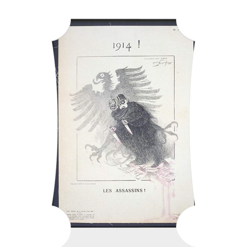 Assassin's Art Vertical Wall Decor - 5x7 Inches Berlin Shape Picture Frame for Home & Office | Unique Gift for Fans, Movie Lovers & Gamers