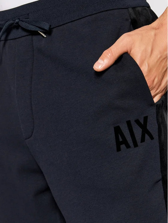 Armani Exchange Navy Black Velvet Pants for Men - Stylish & Comfortable Dress Pants for Work, Parties & Evening Events
