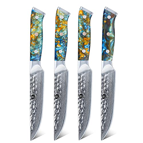 Peacock blue resin handle