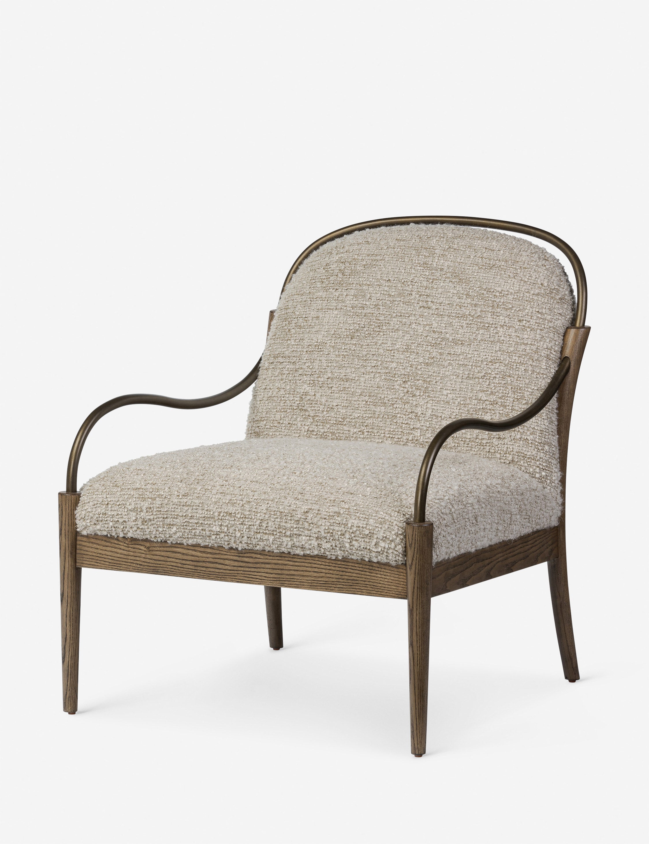 Amber Lewis x Four Hands Demi Accent Chair - Mid-Century Modern Lounge Chair for Living Room, Bedroom & Office - Stylish Home Decor & Comfortable Seating Solution