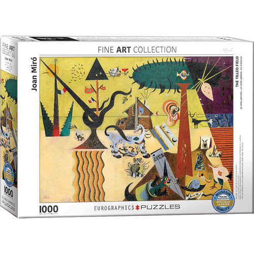 Eurographics 1000-Piece Jigsaw Puzzle - Miro The Tilled Field - Premium Art Puzzle for Adults & Teens - Perfect for Relaxation, Home Decor & Family Game Night