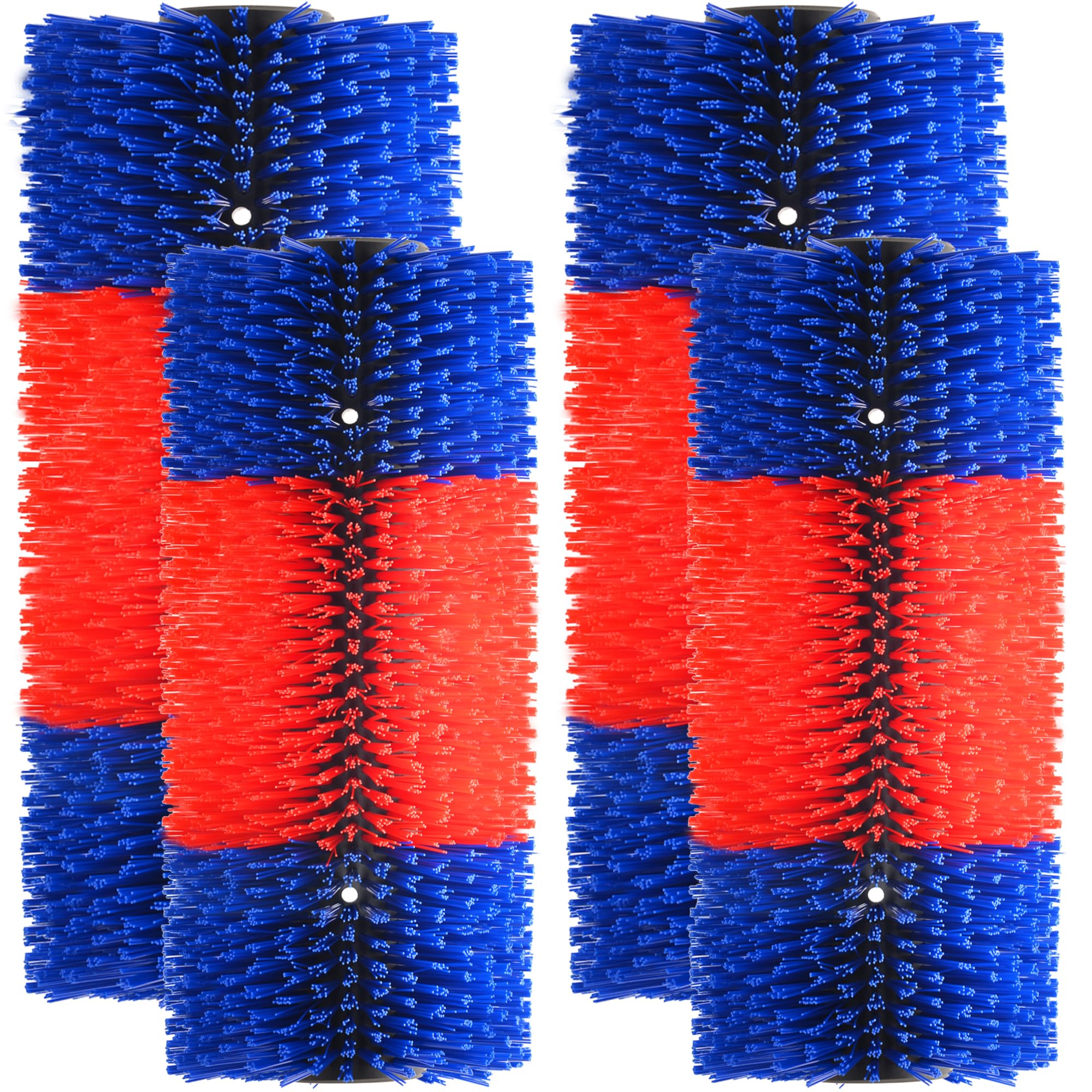 4PCS Livestock Scratch Brushes for Horses, Cattle, Pigs & Sheep - Anti-Itch Grooming Tool for Animal Comfort - Relieves Back Itching & Skin Irritation - Durable Red Brushes for Farm Animals & Ranch Use - Perfect for Daily Grooming, Shedding & Massage