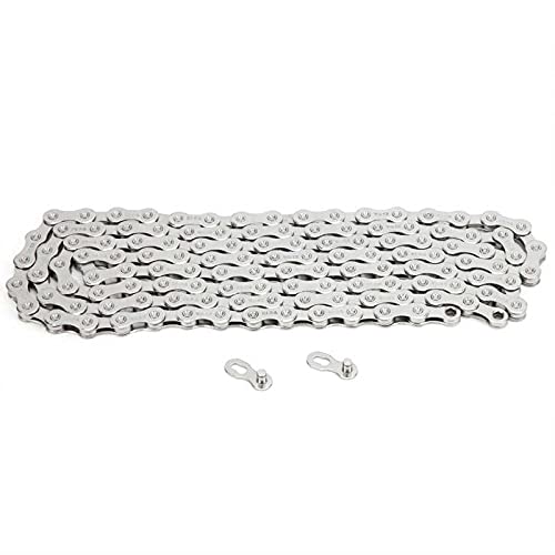 JNXFUZMG 8/9/10/11/12 Speed Bicycle Chain - Semi-Hollow 116/126 Links Ultralight Bike Chain for MTB & Road Bikes (12S Full) - Perfect for Mountain Biking, Commuting & Road Cycling