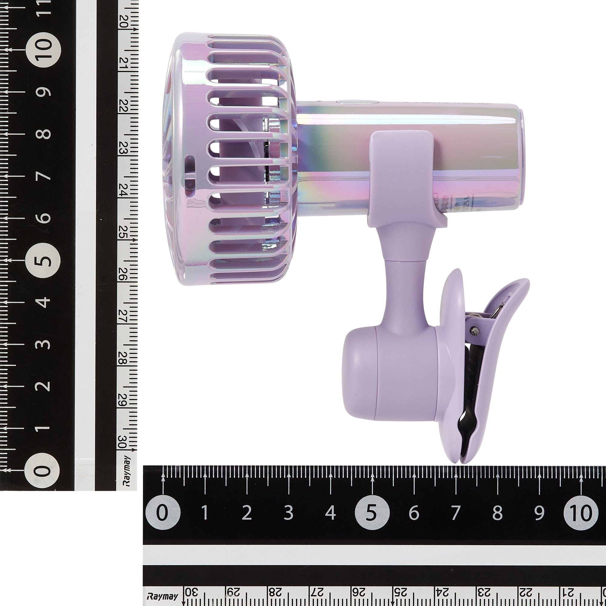Portable Mini Fan with Aurora Purple Light - USB Rechargeable Handheld Fan for Office, Travel, and Outdoor Activities