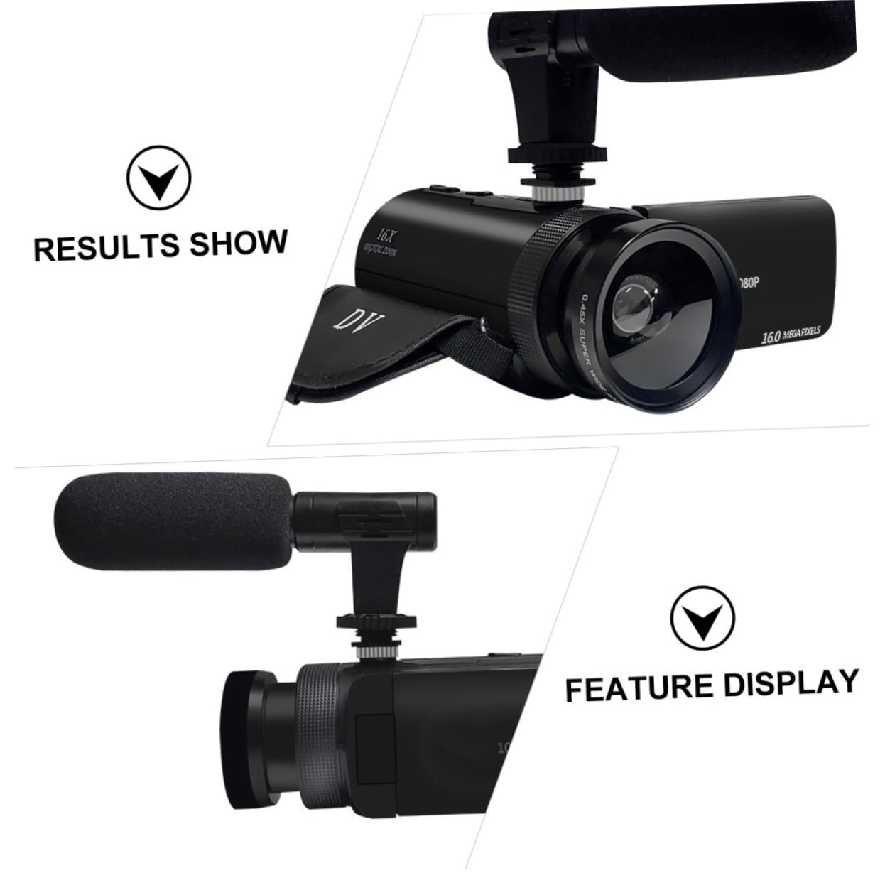 Mikikit 2 Pack HD Digital Video Camera Recorder with Built-in Microphone - Portable DV Camcorder for Home Security, Vlogging, Travel & Outdoor Adventures