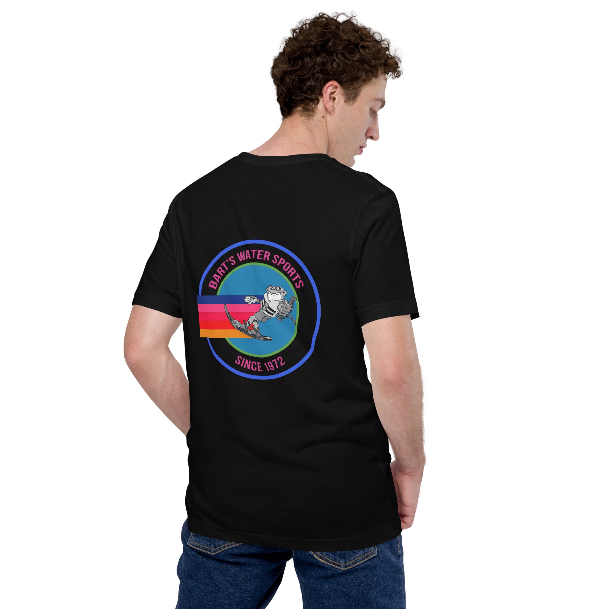 Frog Slalom Ski Unisex T-Shirt - Bart's Water Sports - Perfect for Wakeboarding, Waterskiing & Lake Adventures