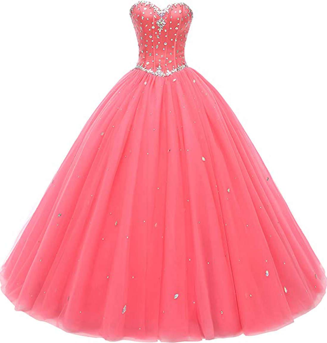 Elegant Sweetheart Ball Gown Tulle Quinceanera Dress for Women | Prom, Wedding, Party Formal Gown | Perfect for Sweet 16, Homecoming, and Special Occasions