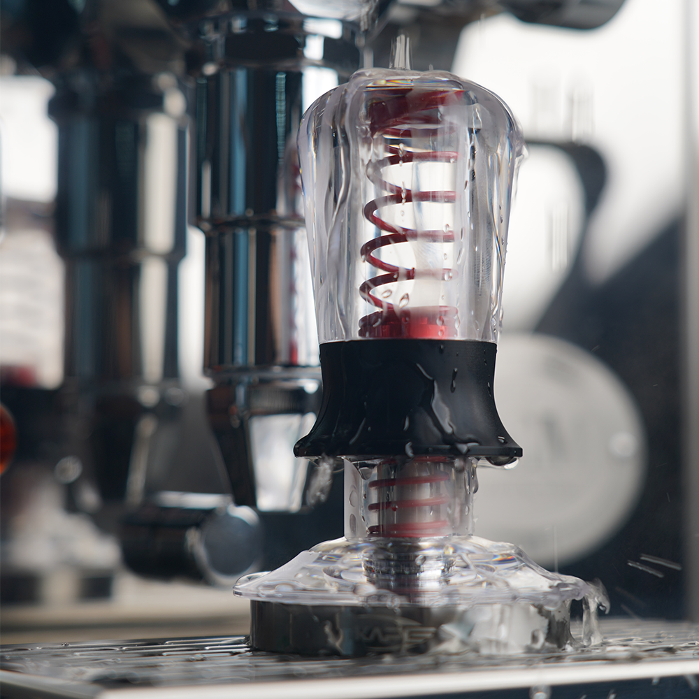 Premium Transparent Coffee Tamper - 58mm Calibrated Espresso Tamper for Barista & Home Use - Perfect for Espresso Machines, Coffee Shops & Home Brewing