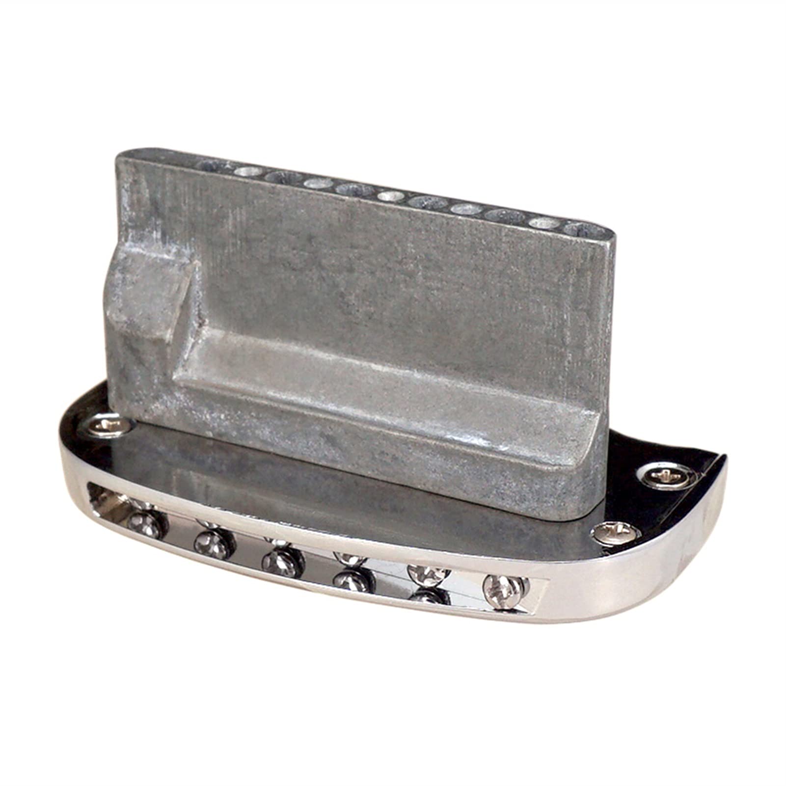 6-String Electric Guitar Roller Saddle Tremolo Bridge System - Silver | High-Quality Replacement Bridge for Smooth Vibrato | Perfect for Rock, Blues & Metal Performances