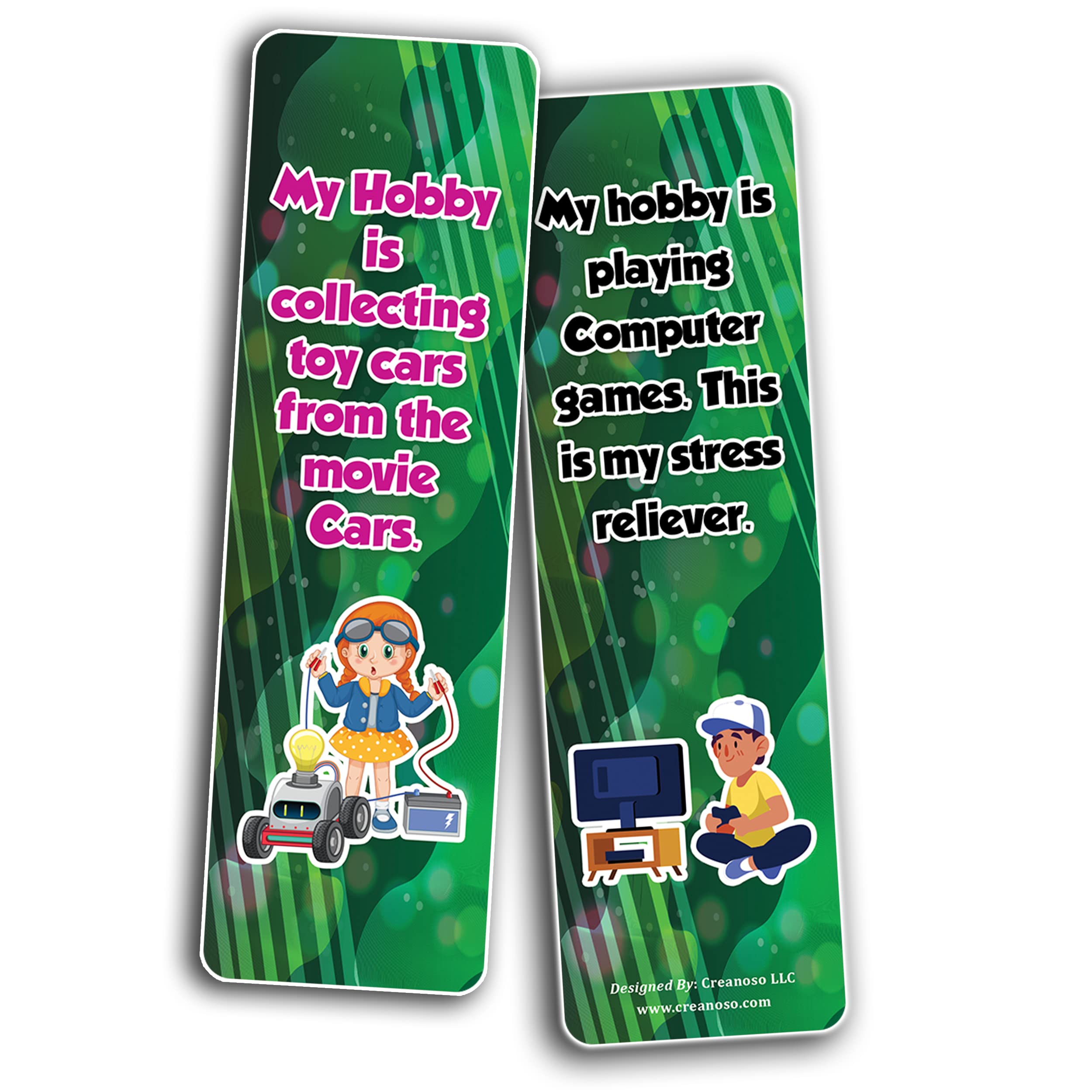 Inspirational Bookmark Set for Adults & Professionals - 12 Motivational Hobby Bookmarks (2 Sets x 6 Cards) - Perfect Reading Accessories for Book Lovers, Office Gifts & Daily Encouragement