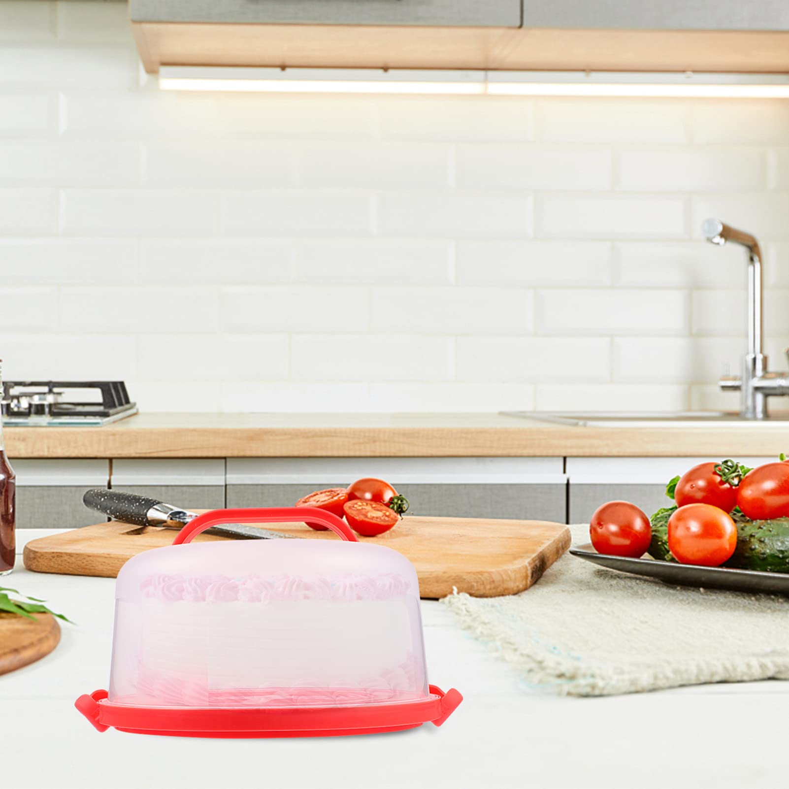 Premium Cake Storage Container with Dome Lid - Airtight Cake Keeper for Fresh Desserts, Cupcakes & Pastries - Perfect for Weddings, Parties & Home Baking