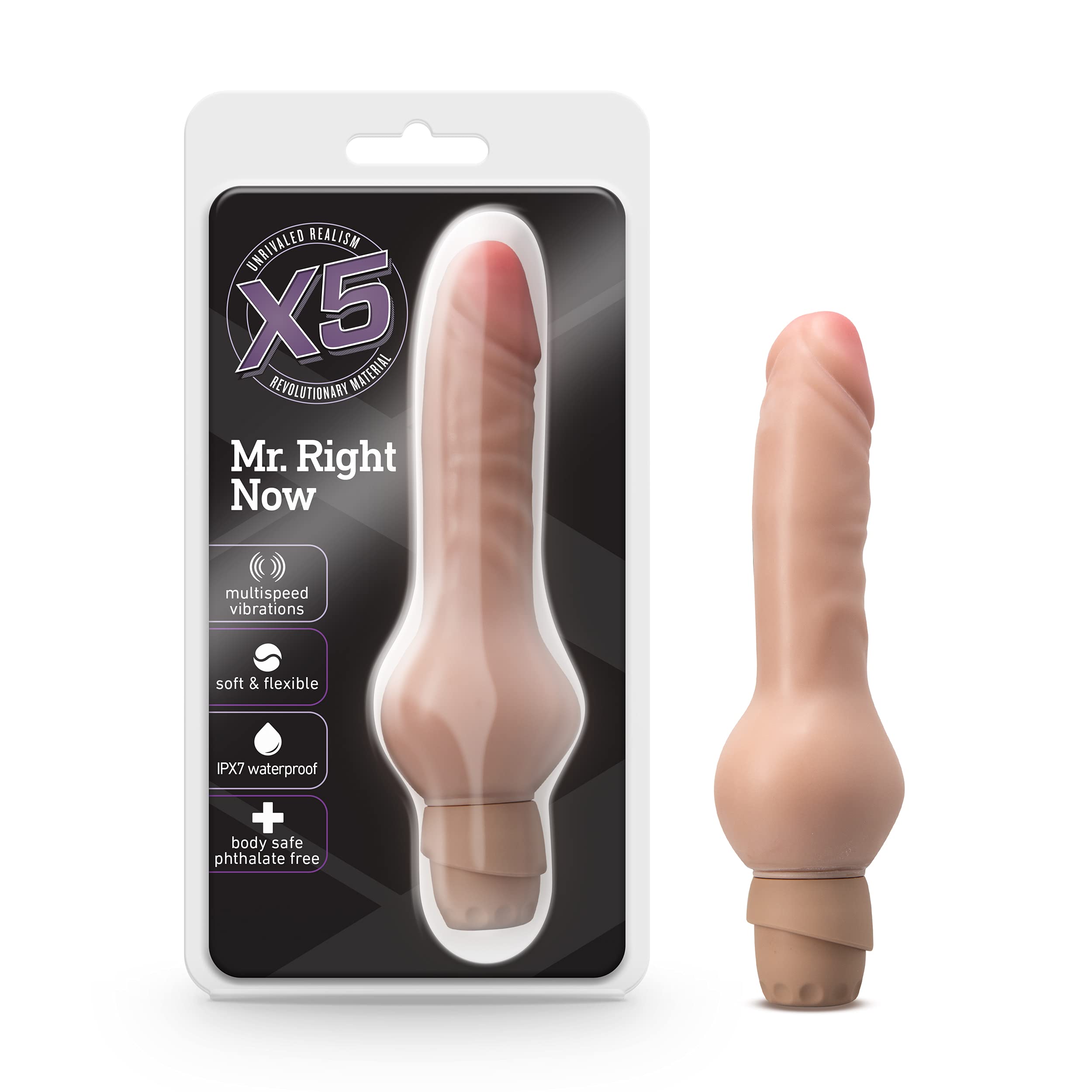 Blush Novelties 6.5 Inch Realistic Curved Vibrating Dildo - Waterproof Silicone Adult Sex Toy for Women - Multi-Speed G-Spot Stimulator with Wide Base for Hands-Free Play (Pink) - Perfect for Solo Play, Couples & BDSM Scenes