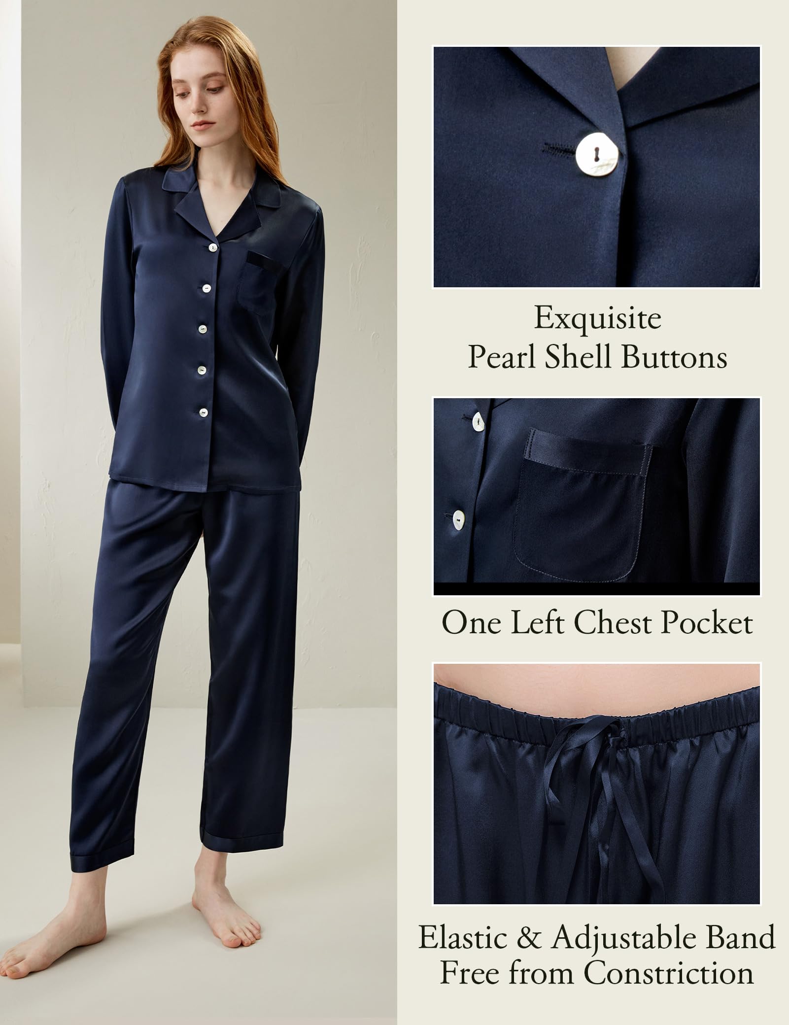 LilySilk Women's Classic Silk Blouse - Elegant & Comfortable Ladies Shirt for Work, Office, and Special Occasions