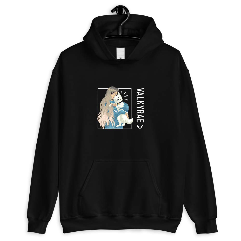 Valkyrae Merch Official Valkyrae Mika Graphic T-Shirt for Kids, Youth, Men & Women - Birthday Gift Idea - Long Sleeve Tee, Hoodie & Sweatshirt in Black - Perfect for Gaming Fans, Streamer Enthusiasts & Casual Wear