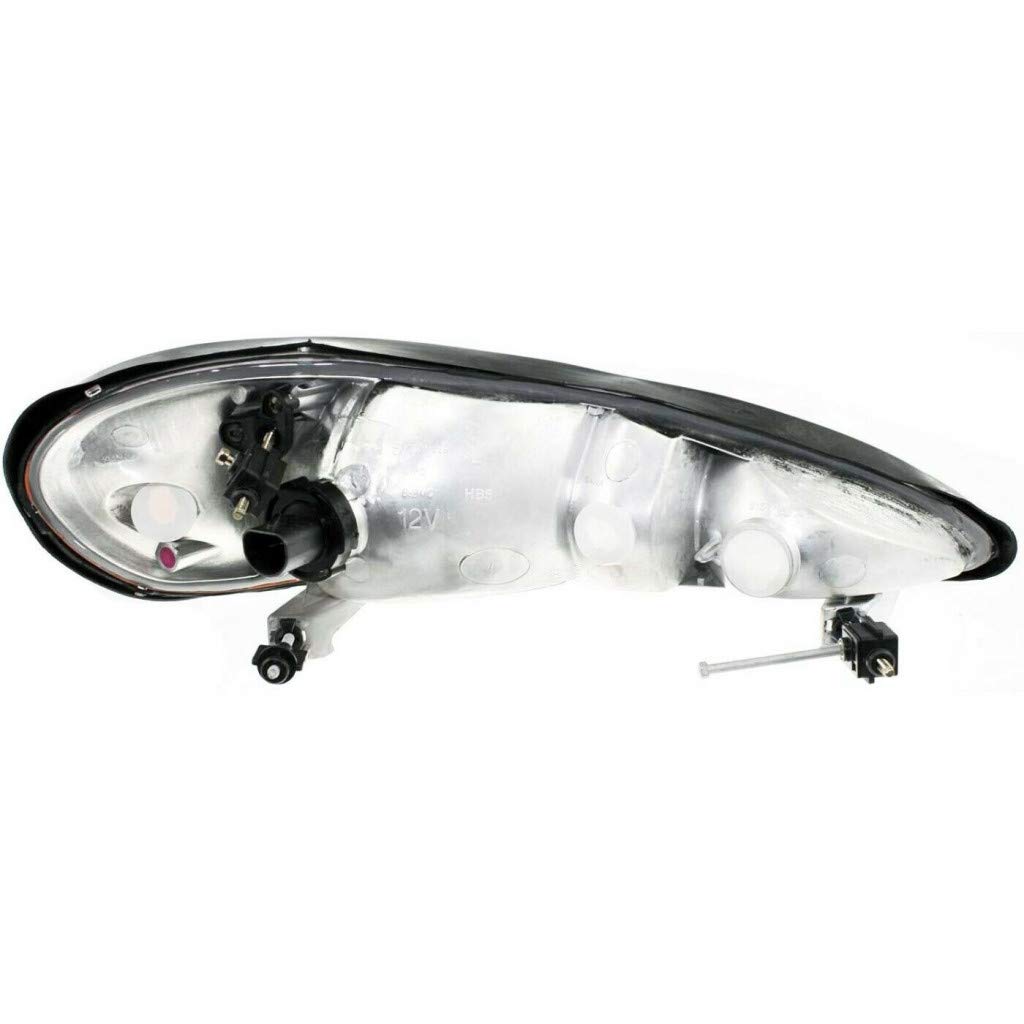 1999-2005 Pontiac Grand AM Headlight Assembly Pair - Driver & Passenger Side (GM2502196 GM2503196) Replacement for 22672207 22672208 - Perfect for Night Driving & Vehicle Restoration Projects