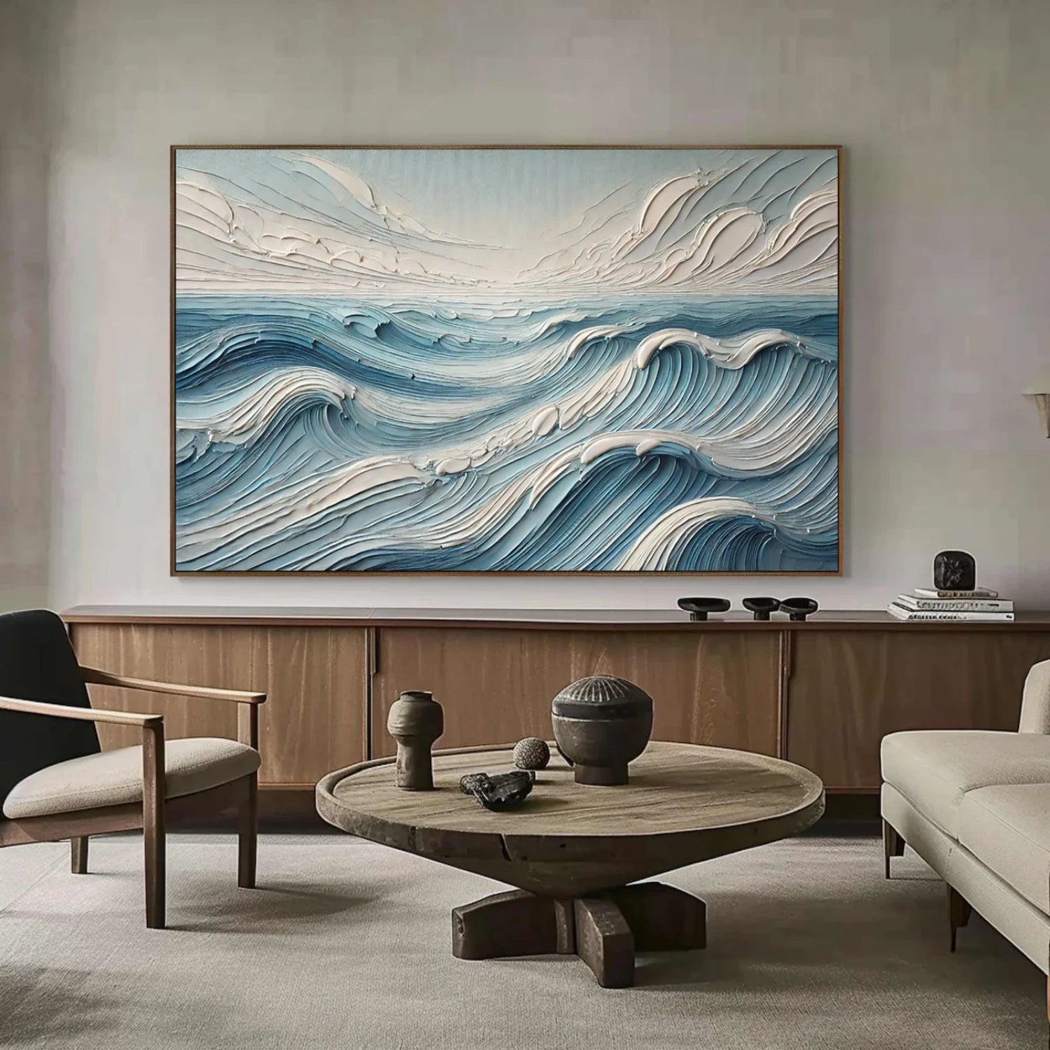 Ocean and Sky Painting - Stunning Coastal Wall Art #OS231 | Perfect for Beach House Decor, Living Room, Bedroom & Office