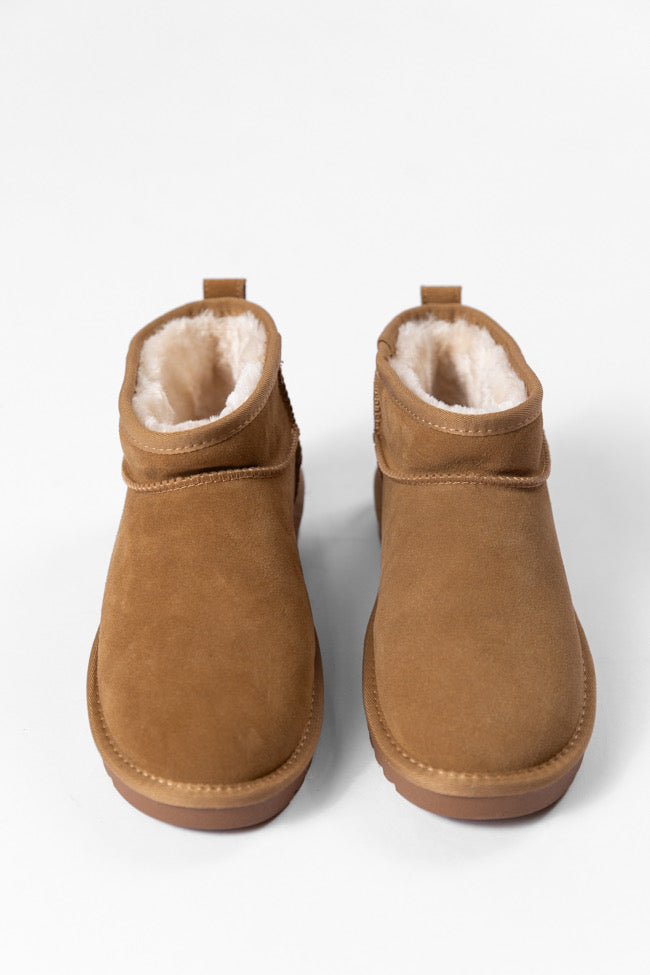 Georgia Chestnut Mini Boots for Women - Waterproof & Comfortable Ankle Boots for Fall & Winter - Perfect for Casual Outfits, Work & Outdoor Activities