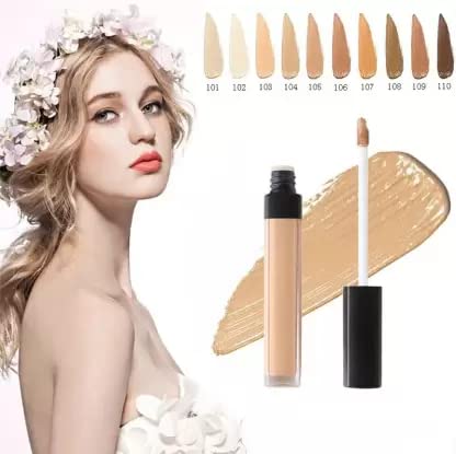 Full Coverage Liquid Concealer for Face & Under Eyes - Waterproof, Long-Lasting Makeup for Dark Circles, Blemishes & Imperfections | Perfect for Daily Wear, Special Occasions & Photo Shoots