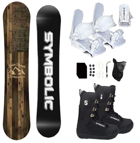 7 Women White Symbolic Binding+BLK Boot