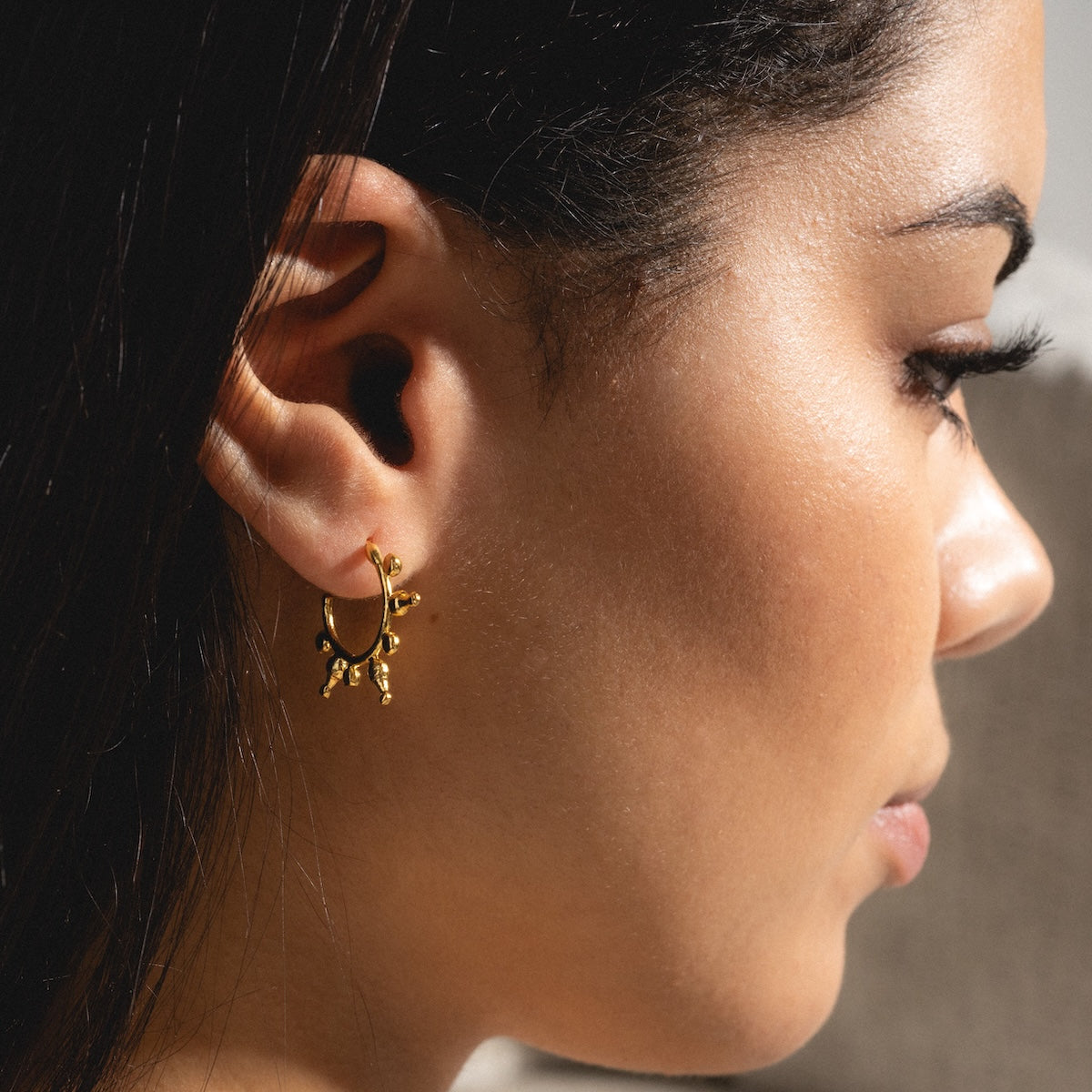 Jale Gold Hoop Earrings for Women - 14K Gold Plated Dainty Hoops - Perfect for Everyday Wear, Parties & Gifts